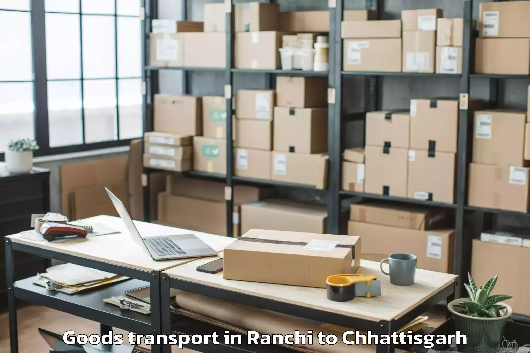 Affordable Ranchi to Ramanujganj Goods Transport